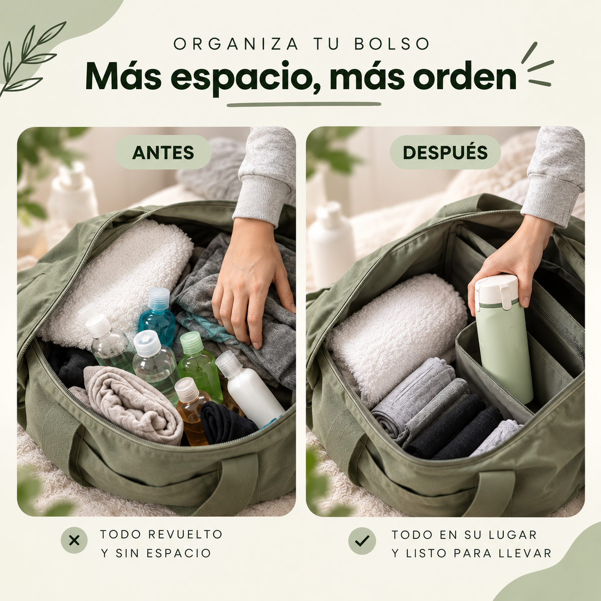 Dispensador de Viaje 4 en 1 | Botellas Recargables para Gym y Viajes